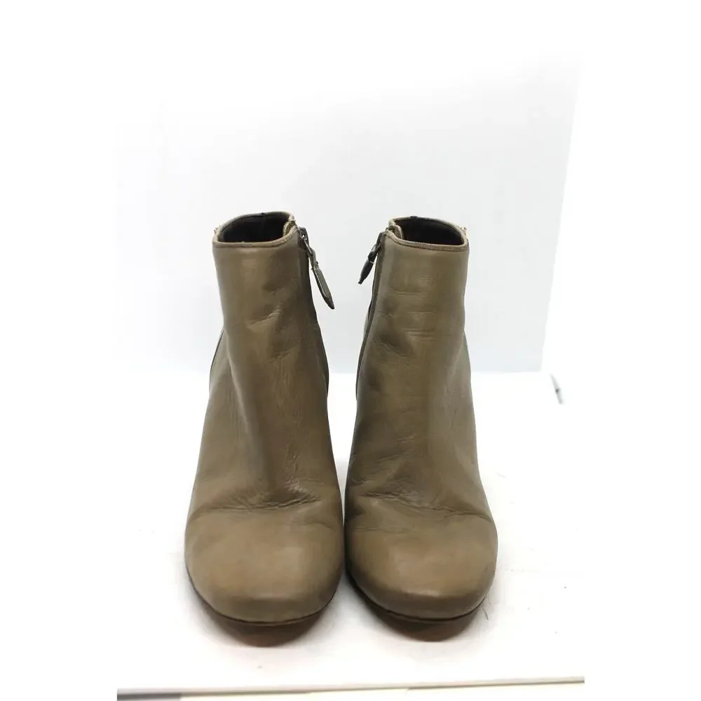 Tory Burch Fango Bowie Taupe Ankle Boots sz 8